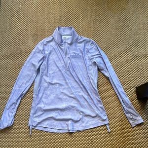 Lavender camp Westminster Kennel Club pull over with half zip